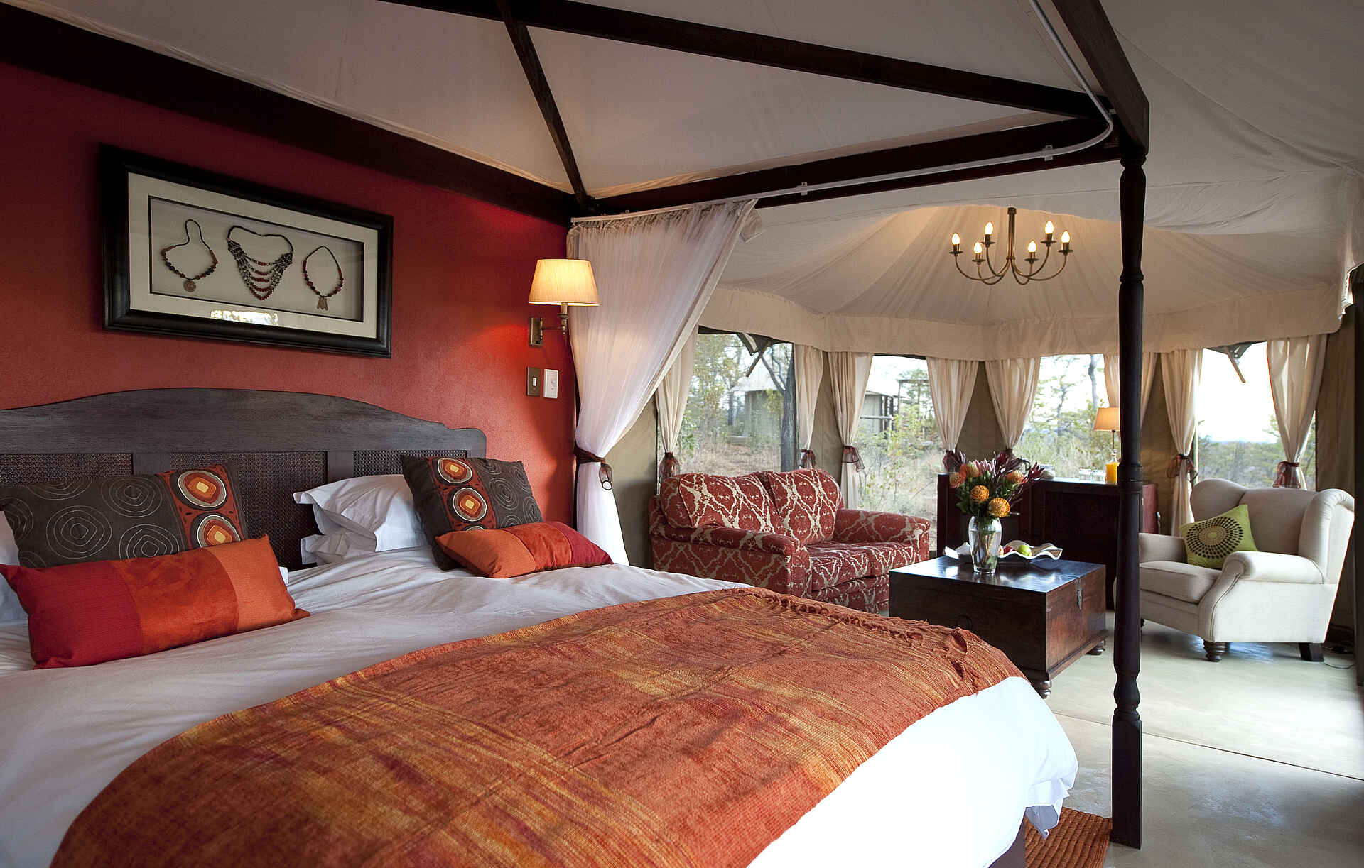 The Elephant Camp: Doppelbett und private Lounge