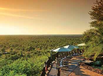Victoria Falls Safari Lodge: Aussicht vom Sonnendeck