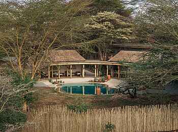 Lewa Safari Camp: Blick auf den Poolbereich