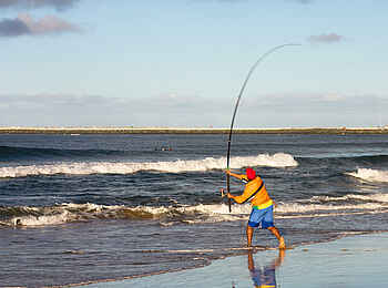 Namib Guesthouse: Fischen an der Küste Namib Guesthouse: Fischen an der Küste