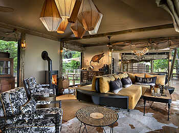 Khwai Leadwood: gemütliche Lounge