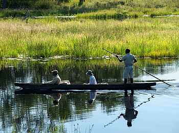 Khwai Leadwood: Mokoro Abenteuer