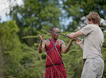 Ngare Serian Camp: Jagdtechnikschule
