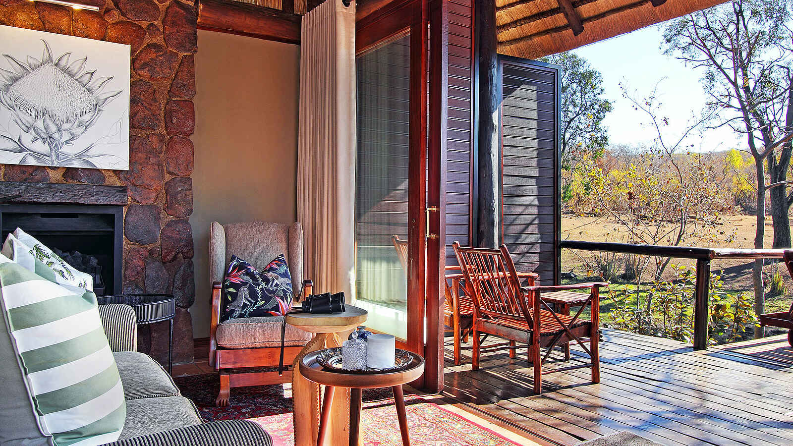 Camp Ndlovu: Die private Lounge Camp Ndlovu: Die private Lounge