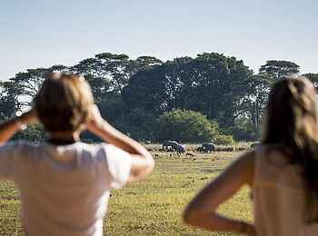 Ntemwa Busanga Bushcamp: Beobachtungen in der Ferne