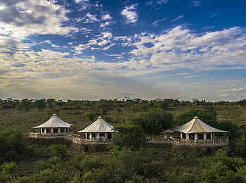 Ol Seki Hemingways Mara: Das Camp aus der Luft