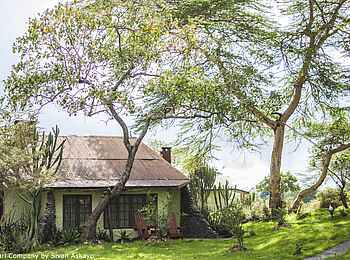 Hatari Lodge: Gästeunterkunft von außen