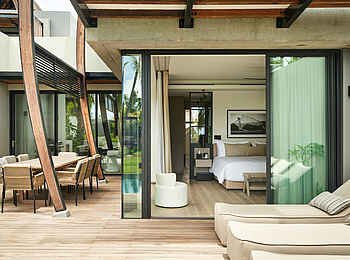 LUX Grand Baie: Die Terrasse der Pool Villa LUX Grand Baie: Die Terrasse der Pool Villa