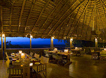 Maweninga Camp: Blick aus dem Speisesaal heraus