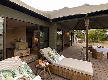Old Drift Lodge: Die Veranda der Luxury Familien Suite Old Drift Lodge: Die Veranda der Luxury Familien Suite