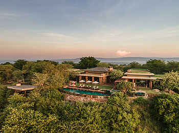 Singita Kilima Villa: Blick auf die Anlage Singita Kilima Villa: Blick auf die Anlage