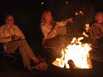Paradise Plains Camp: Abend an der Boma