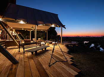 Selinda Camp: Beleuchtung