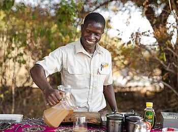 Chisa Busanga Camp: Frühstücks Service