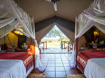 Mbuzi Mawe Serena Camp: Gästezeltinterieur Mbuzi Mawe Serena Camp: Gästezeltinterieur