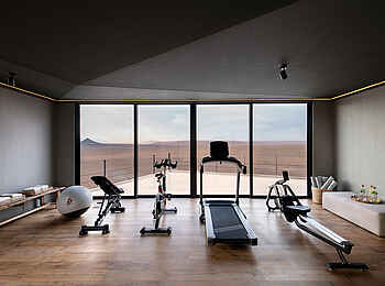 andBeyond Sossusvlei Desert Lodge: Das Fitnessstudio andBeyond Sossusvlei Desert Lodge: Das Fitnessstudio