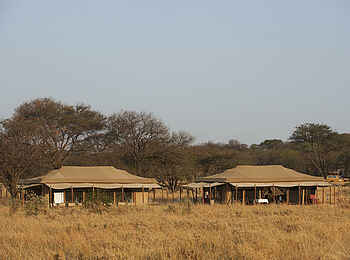 Bologonya Under Canvas: Die zwei zentralen Zelte