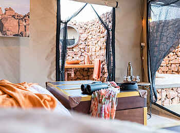 Camp Sossus: Blick ins Bad Camp Sossus: Blick ins Bad