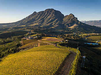 Delaire Graff Estate: Die Umgebung aus der Vogelperspektive Delaire Graff Estate: Die Umgebung aus der Vogelperspektive
