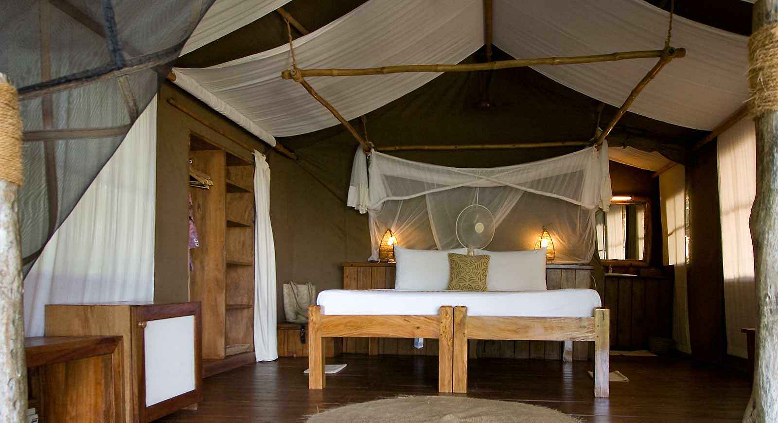 Fundu Lagoon: Doppelbett Fundu Lagoon: Doppelbett