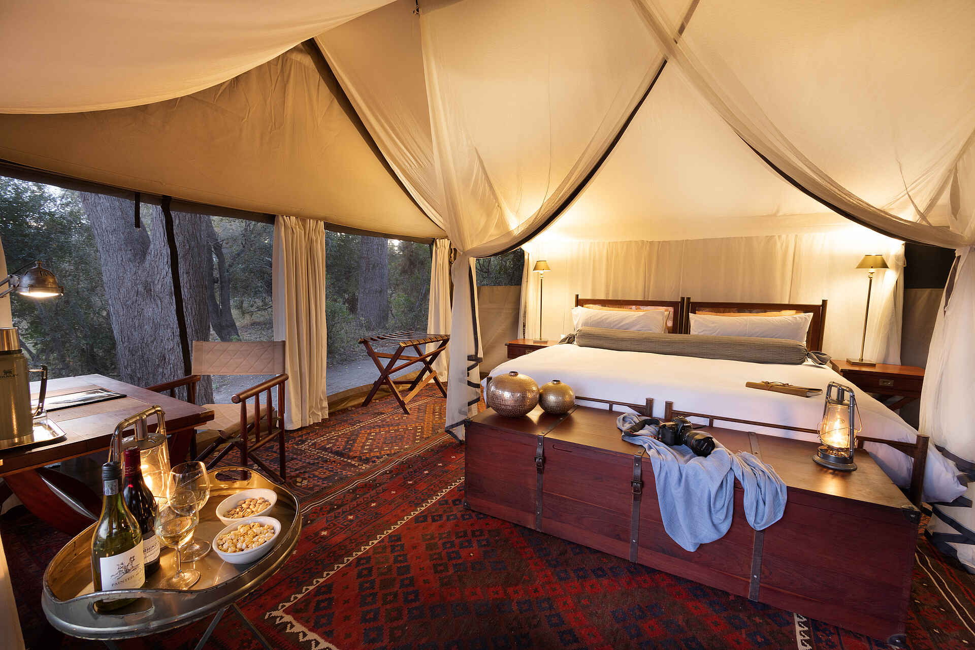 Okavango Explorers Camp: Das Doppelbett
