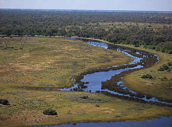 Selinda Canoe Trail: Die Landschaft aus der Luft