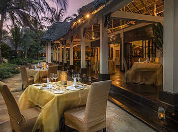 The Palms Zanzibar: Die Restaurant Terrasse The Palms Zanzibar: Die Restaurant Terrasse