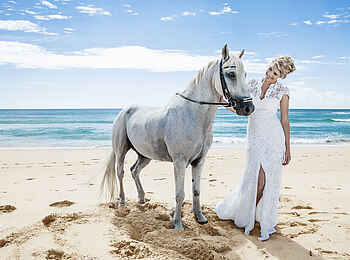 White Pearl Resorts: Ausritt am Strand