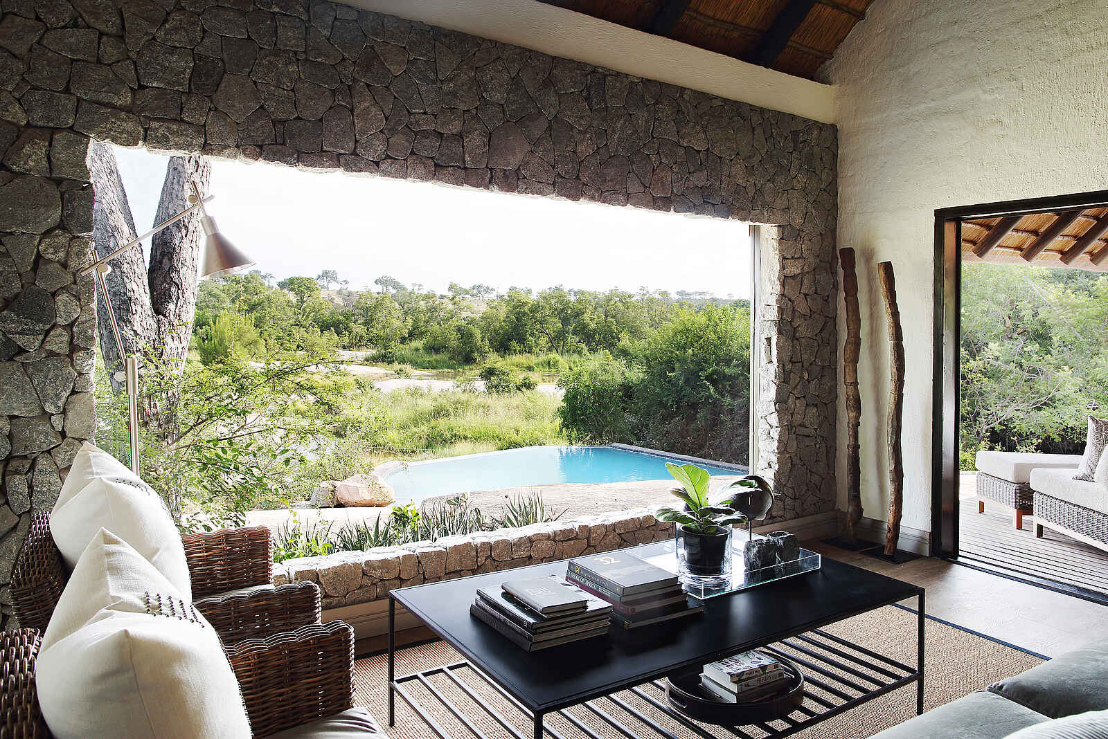 Londolozi Private Granite Suites: Ausblick aus der Suite Londolozi Private Granite Suites: Ausblick aus der Suite