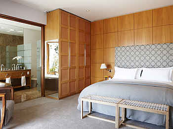 Ellerman House: Deluxe Spa Room - Doppelbett und Bad Ellerman House: Deluxe Spa Room - Doppelbett und Bad