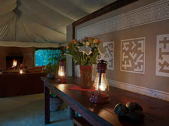 Kicheche Laikipia Camp: Blick in die Lounge