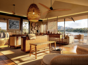 Musesenji River Camp: Bibliothek und Loungebereich