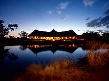 Okonjima Bush Camp: Abendstimmung
