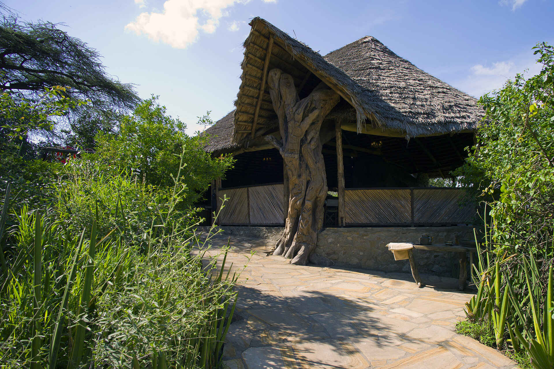 Ngorongoro Conservation Area, Olduvai Camp, Olduvai Gorge, Tanganyika Expeditions, Hauptgebäude, Afrikarma, Afrikarma Safaris, Afrikarma Safaris - Wildnis. Hautnah., Afrikarma.de
