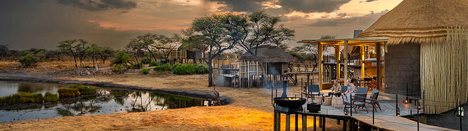 Onguma Camp Kala: Boma mit Aussicht Onguma Camp Kala: Boma mit Aussicht