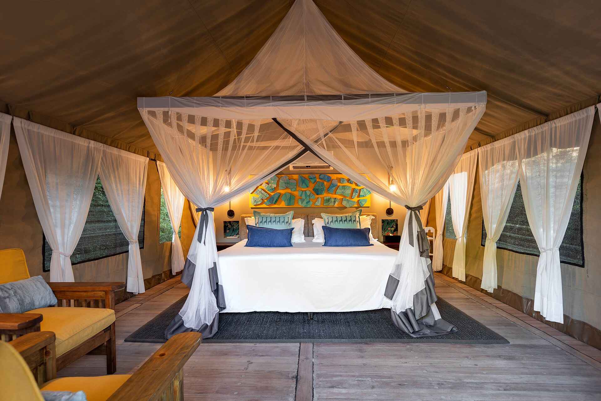 Thamo Telele Camp: Ein Doppelbett