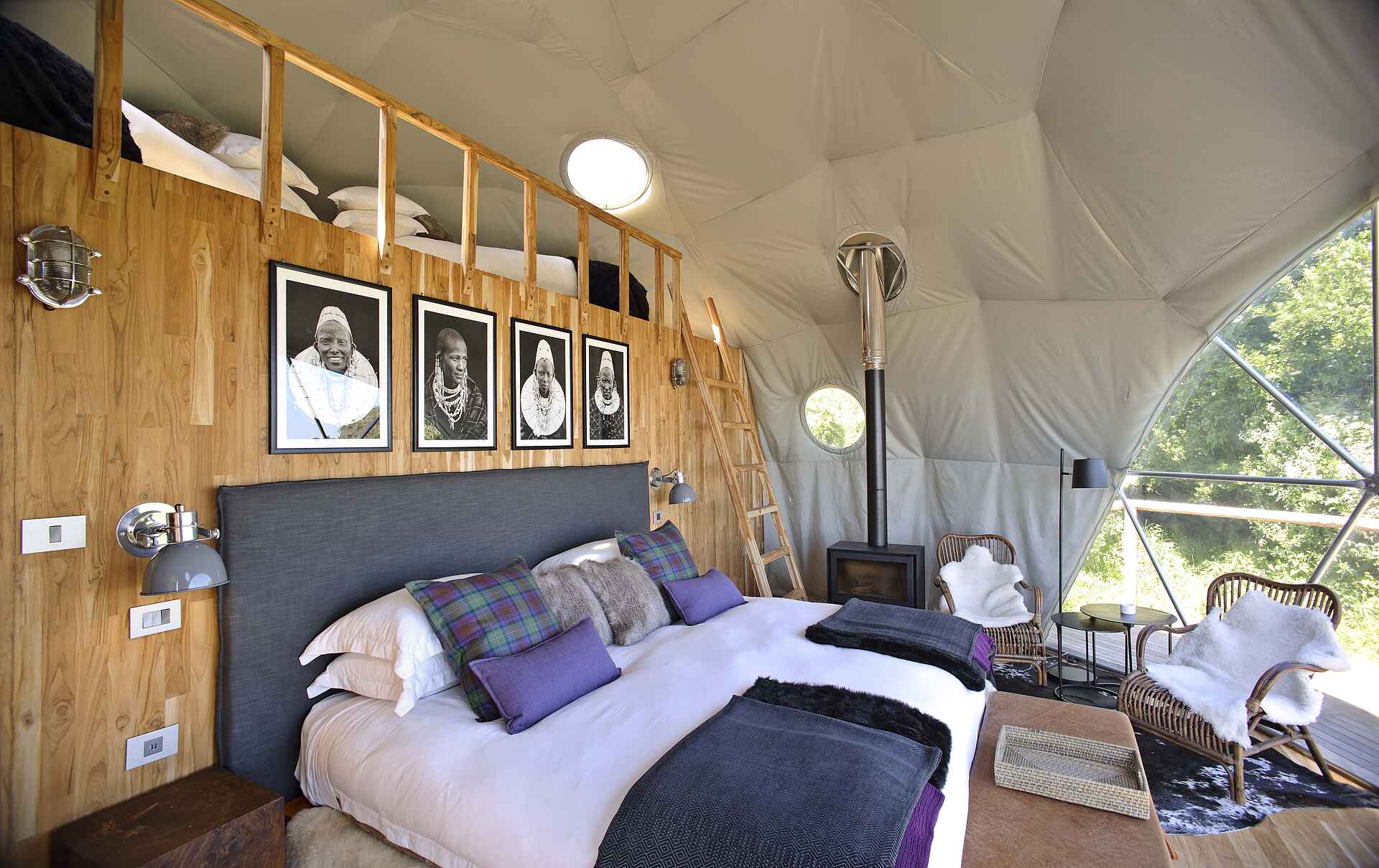 The Highlands Camp: Mezzanine-Kuppel