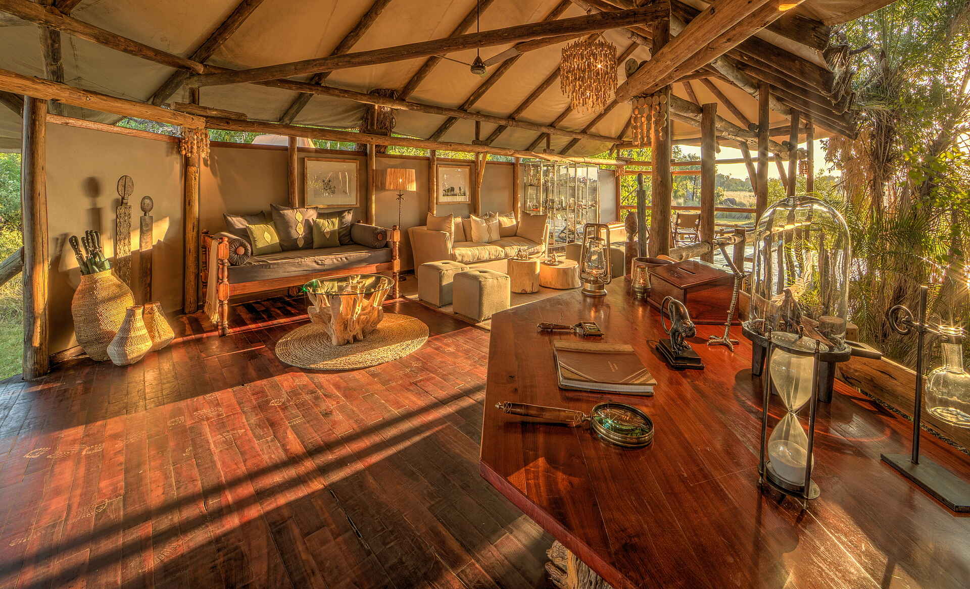 Botswana, Camp, Kanana, Kanana Camp, Okavango, Okavango Delta, Safari, Lounge, Afrikarma, Afrikarma Safaris, Afrikarma Safaris - Wildnis. Hautnah, afrikarma.de, Abenteuer
