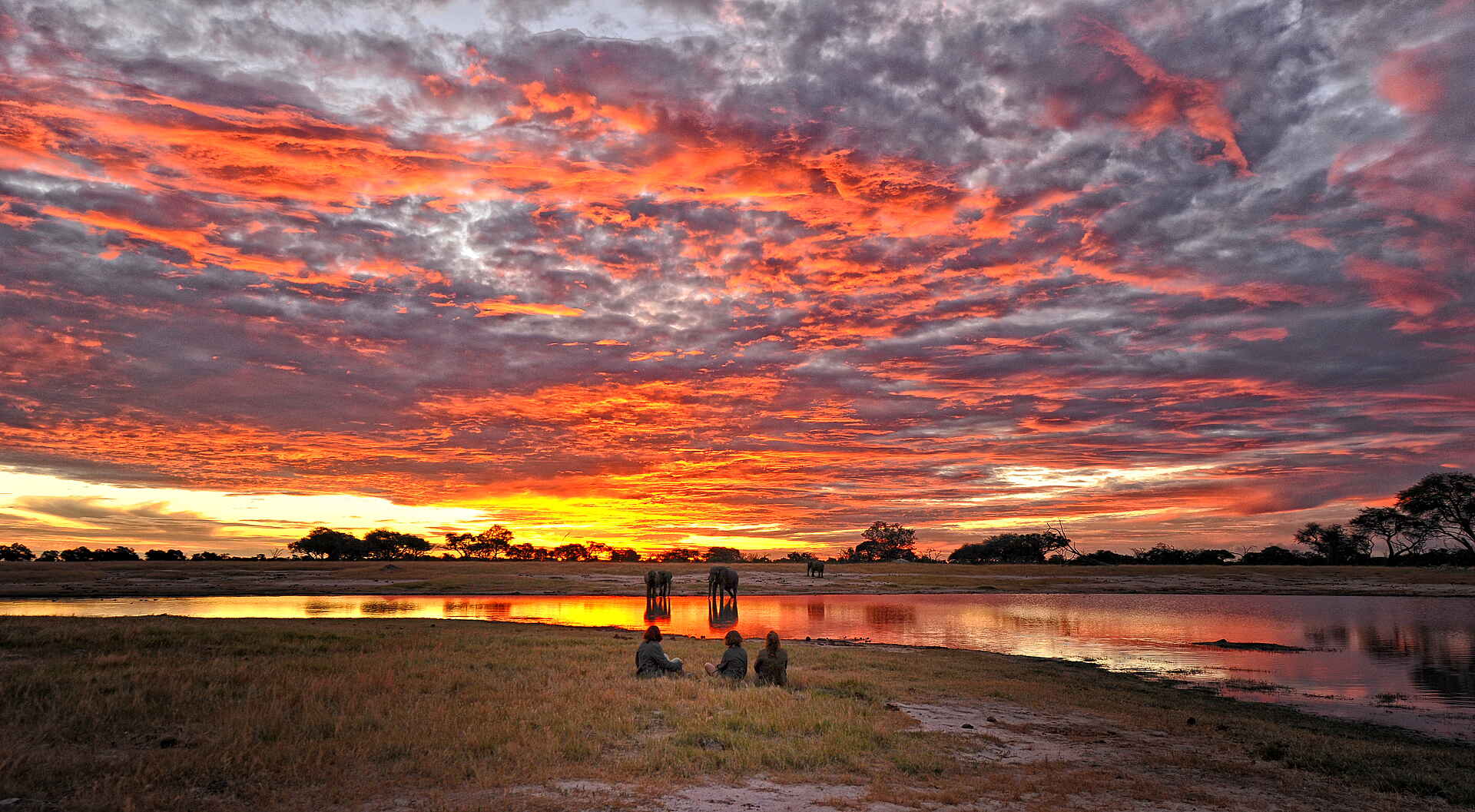 Somalisa Camp: Sonnenuntergang im Hwange-Nationalpark