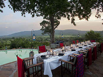 Beho Beho Camp: Abendessen unter freiem Himmel