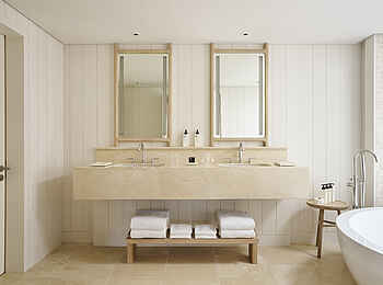 LUX Belle Mare: Das Badezimmer der Grand LUX Suite LUX Belle Mare: Das Badezimmer der Grand LUX Suite