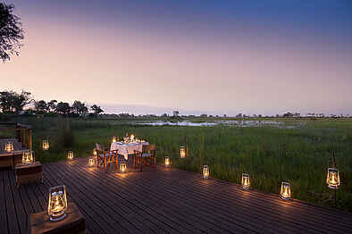 Nxabega Okavango Tented Camp: Abendstimmung