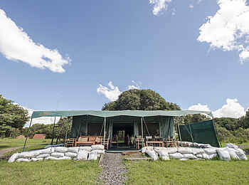 Porini Rhino Camp: Terrasse