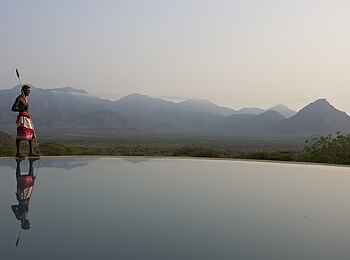 Sarara Camp: Ausblick vom Pool Sarara Camp: Ausblick vom Pool