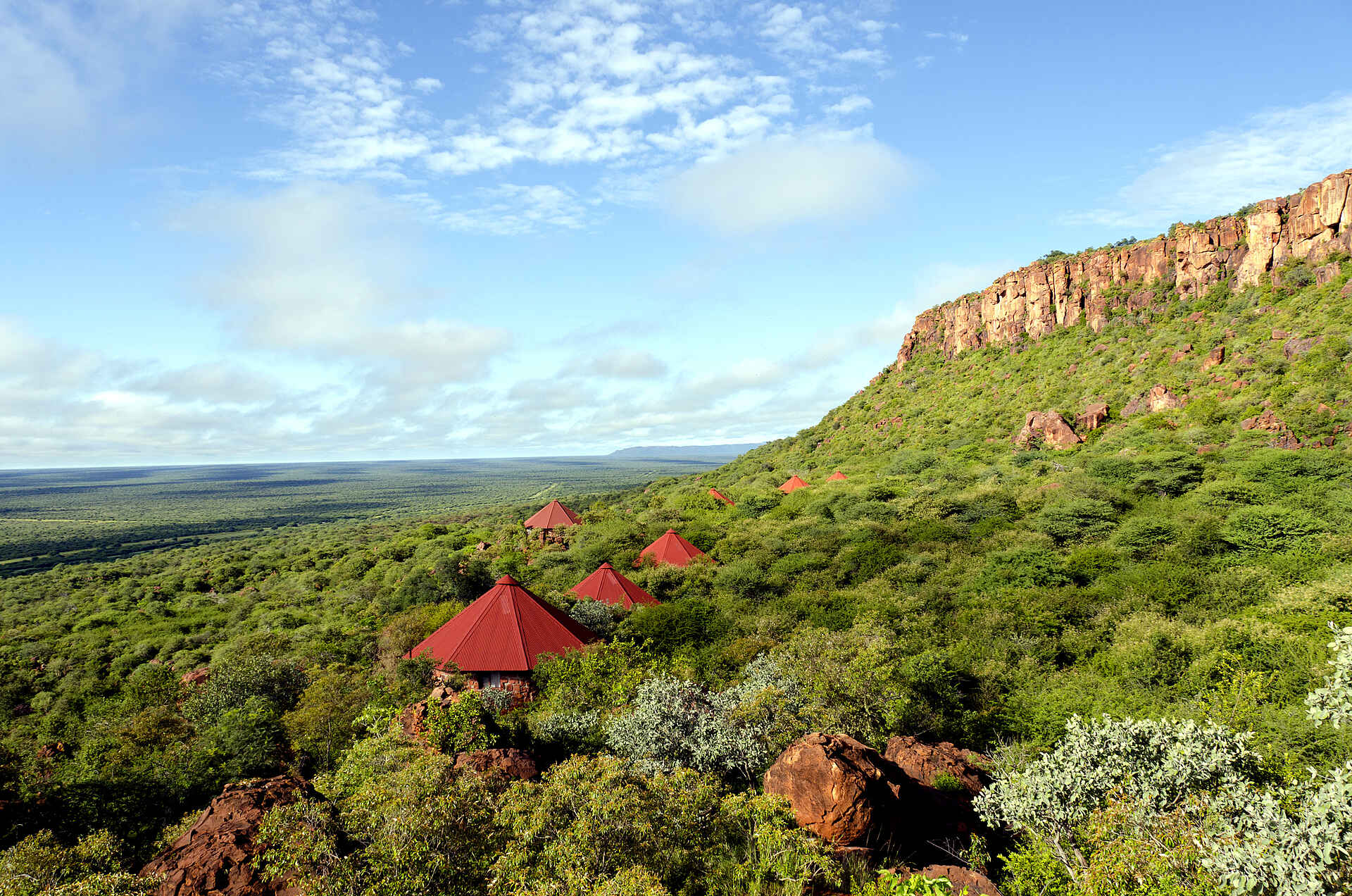 Waterberg Plateau Lodge, Anlage, Chalets, Gästeunterkunft