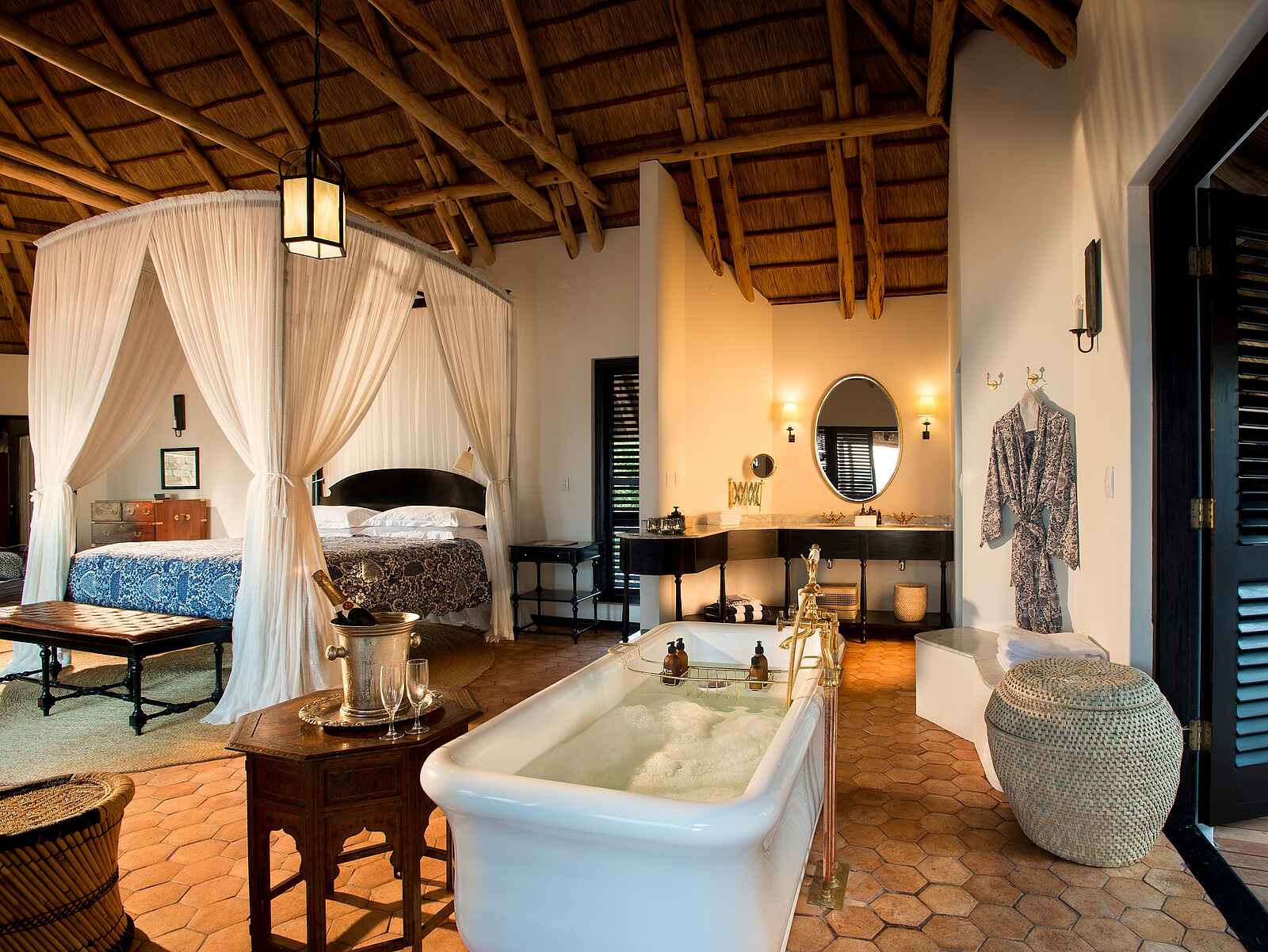 andBeyond Benguerra Island: Doppelzimmer Casinha - Badezimmer andBeyond Benguerra Island: Doppelzimmer Casinha - Badezimmer
