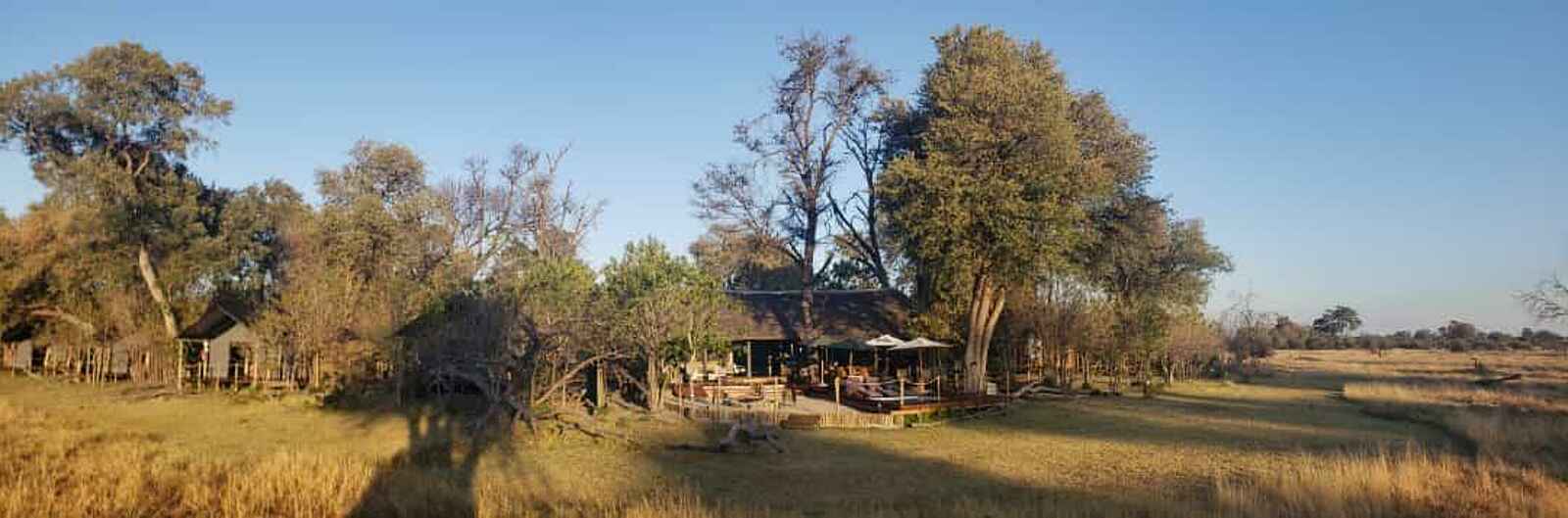 Khwai Expeditions Camp: Blick auf das Camp Khwai Expeditions Camp: Blick auf das Camp