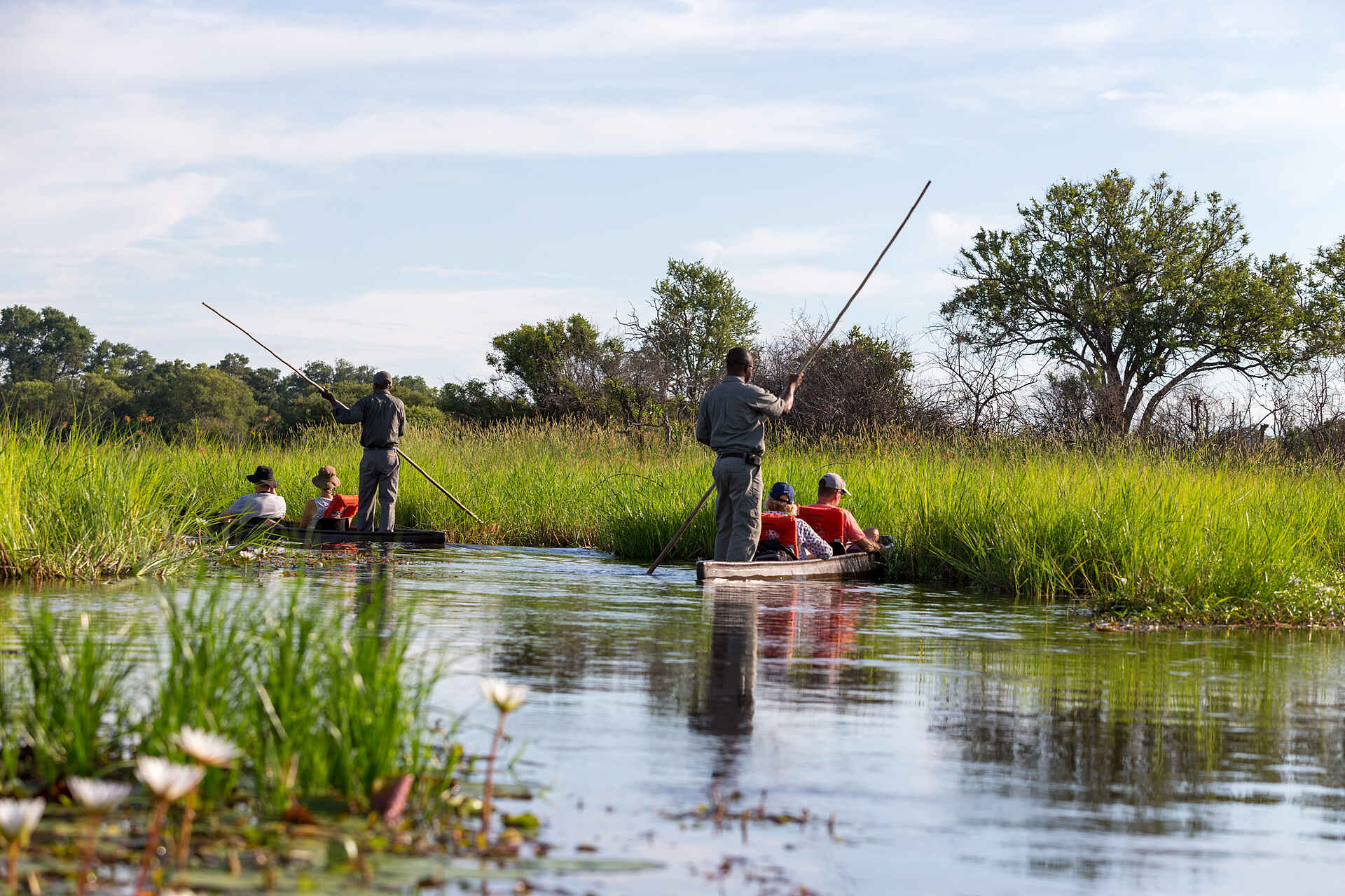 Little Sable Camp: Fahrt im Mokoro