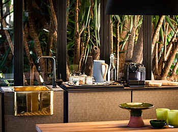 Segera Retreat: Eine Küchenzeile im Garden House