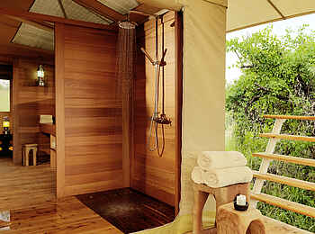 Serengeti Bushtops: Regendusche